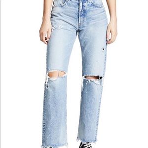 Moussy vintage Odessa wide straight leg jeans